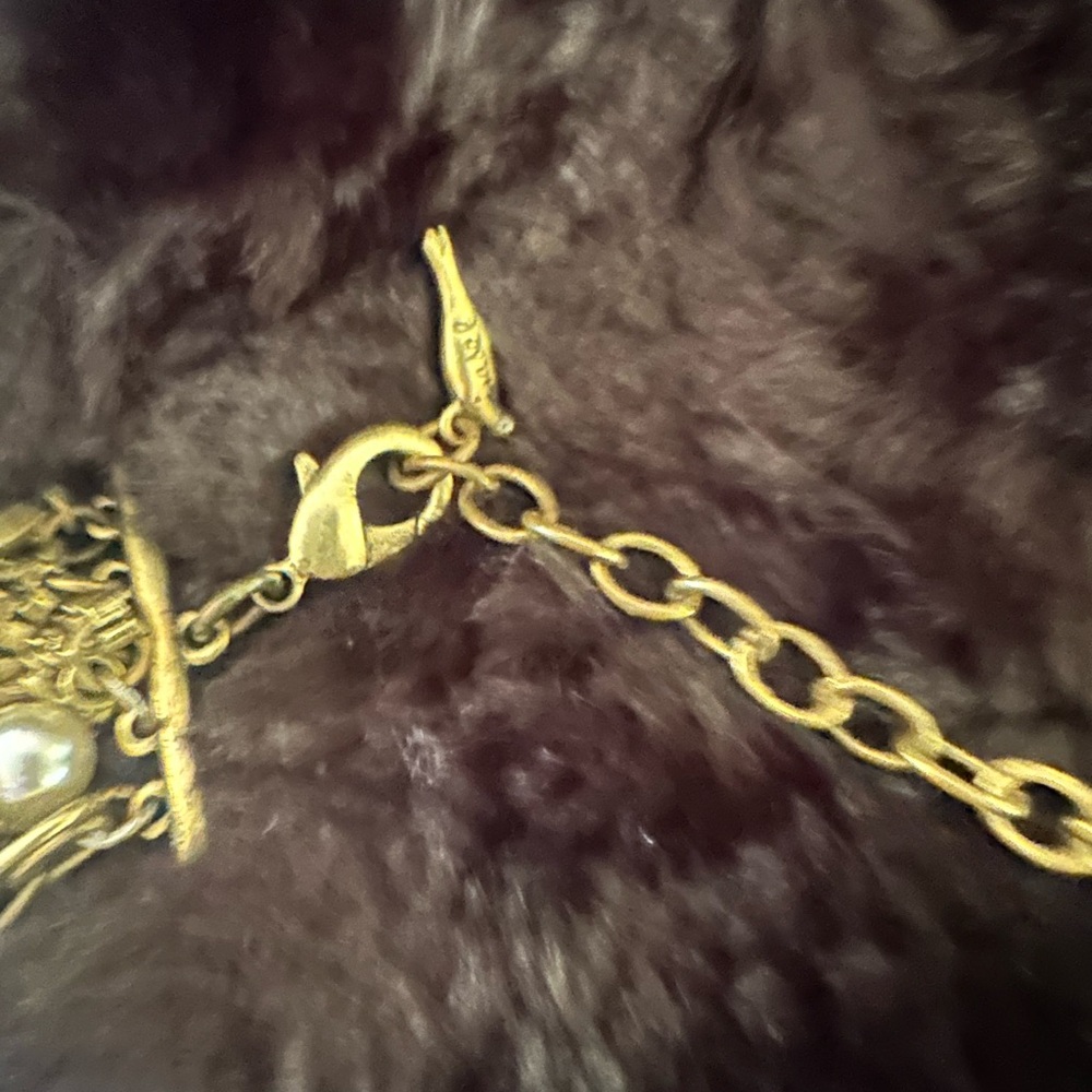 Chloe + Isabel Gold Cream Filigree Necklace - Picture 6 of 6